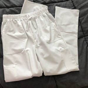 White large scrub bottoms